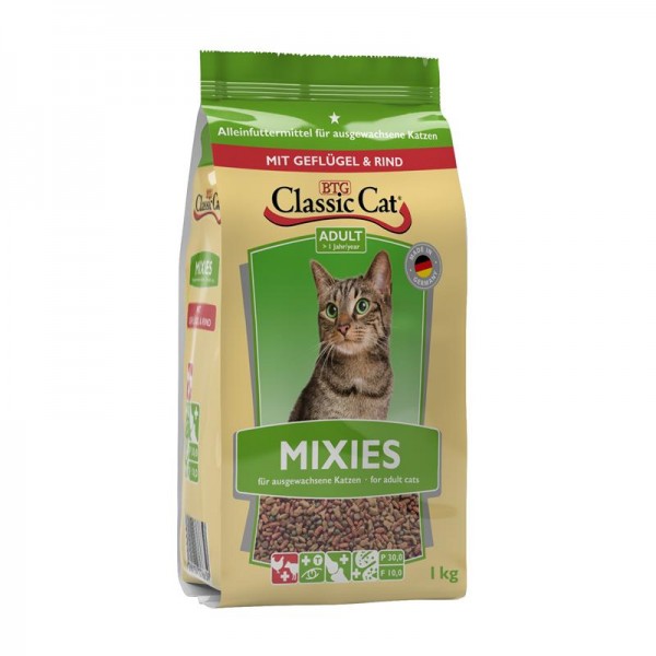 Classic Cat Trockenahrung Mixies Geflügel & Rind - 1kg Beutel