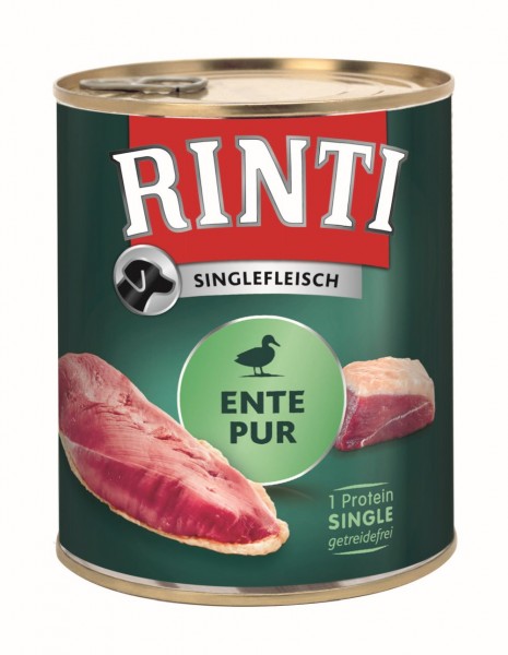 Rinti Singlefleisch Ente Pur 800g