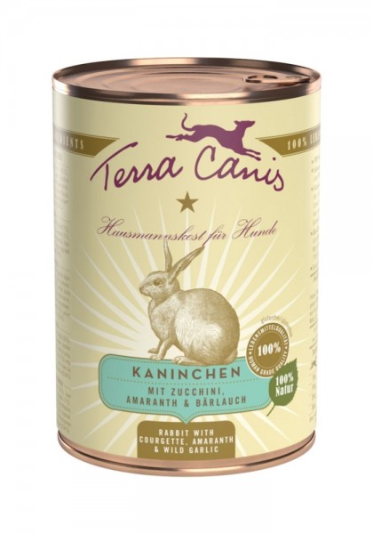 Terra Canis Classic Kaninchen mit Zucchini, Amaranth und Bärlauch 400g