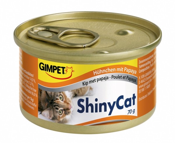Gimpet Shiny Cat Hühnchen & Papaya 70g Dose
