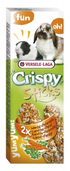 Versele-Laga Crispy Sticks Kaninchen-Meerschweinchen Karotte & Petersilie 2 Stück - 110g Frischepack