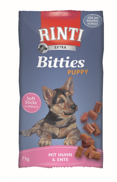 Rinti Bitties Puppy Huhn & Ente - 75g Beutel