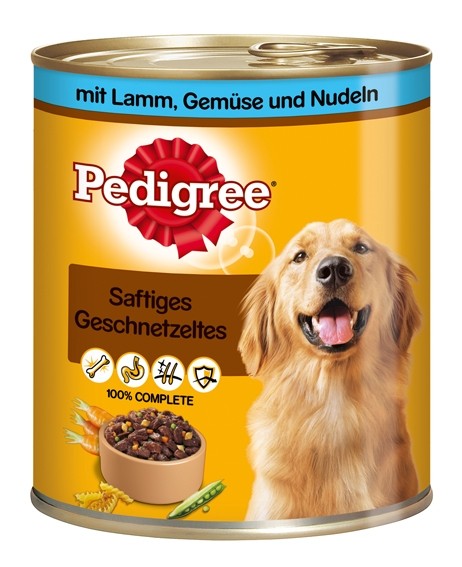 *** Pedigree Dose Adult Lamm,Gemüse & Nudeln - 800g Dose [*** AUSLAUFARTIKEL]