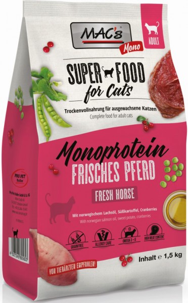 MACs CAT Monoprotein mit Pferd 1,5kg Beutel
