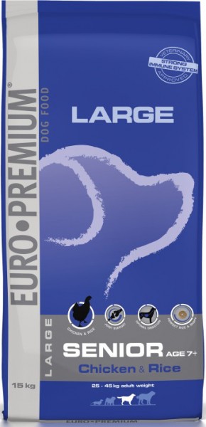 Euro-Premium Large Senior Chicken & Rice 15kg