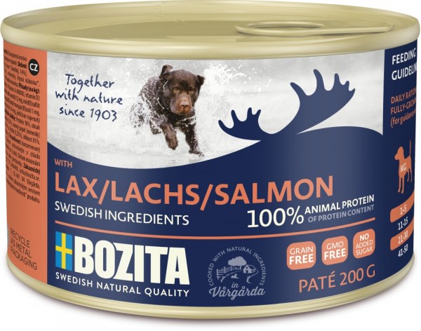 *** Bozita Dog Dose Paté Lachs 200g [*** AUSLAUFARTIKEL]