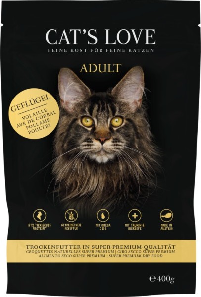 CAT´S LOVE Geflügel 400g Pouch-Beutel